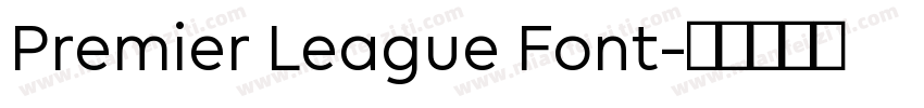 Premier League Font字体转换